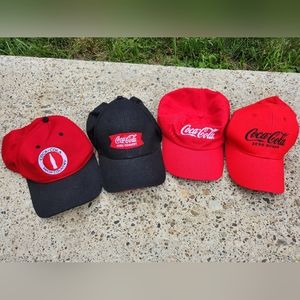 Lot of 4! Coca cola hats